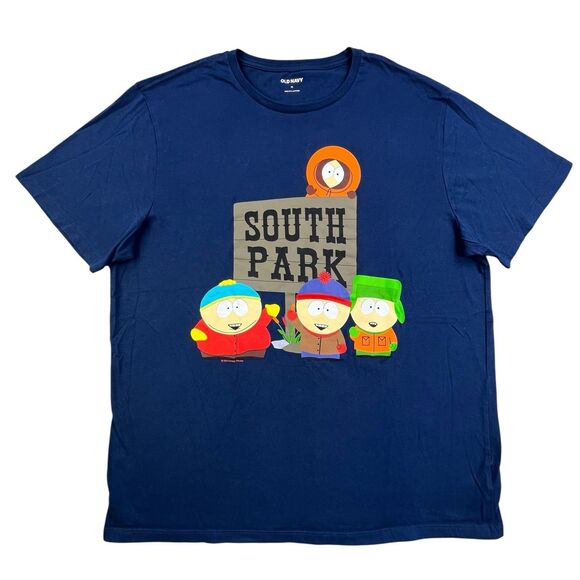 Old Navy Other - South Park T-Shirt XL Blue Cartman Kenny Stan Kyle Black Comedy Central Old Navy